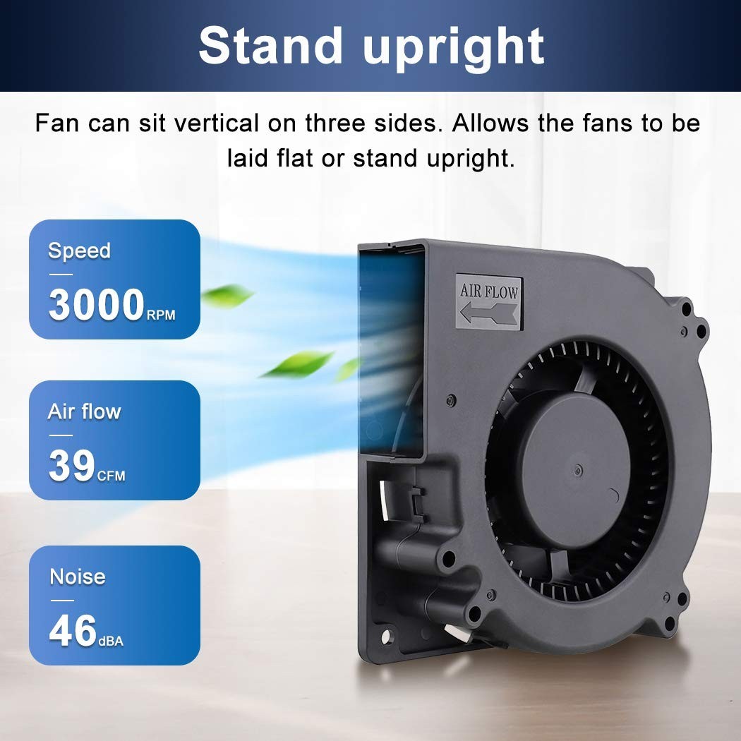 Compact 12V Blower Fan – 3000 RPM Cooling Solution for Amplifiers & More