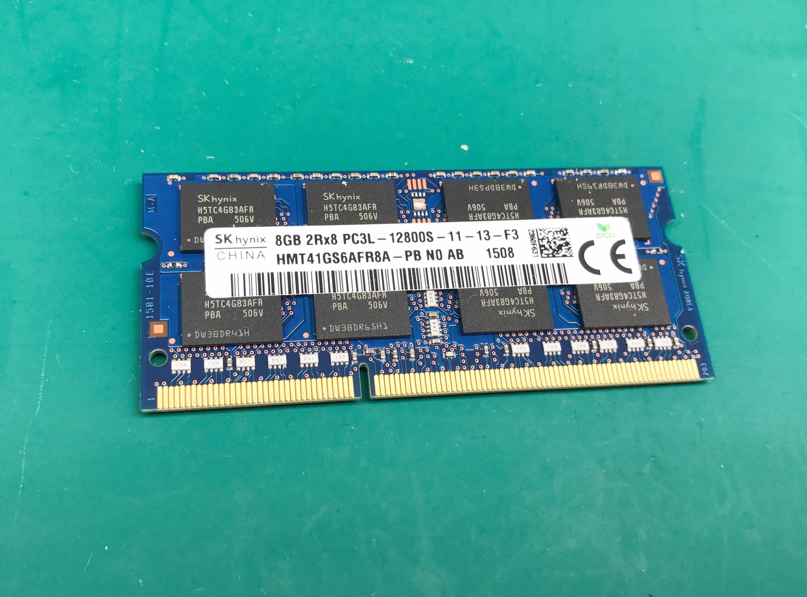 SK HYNIX 8Gb 2Rx8 DDR3 PC3L-12800S SO-DIMM LAPTOP MEMORY RAM HMT41GS6AFR8A-PB