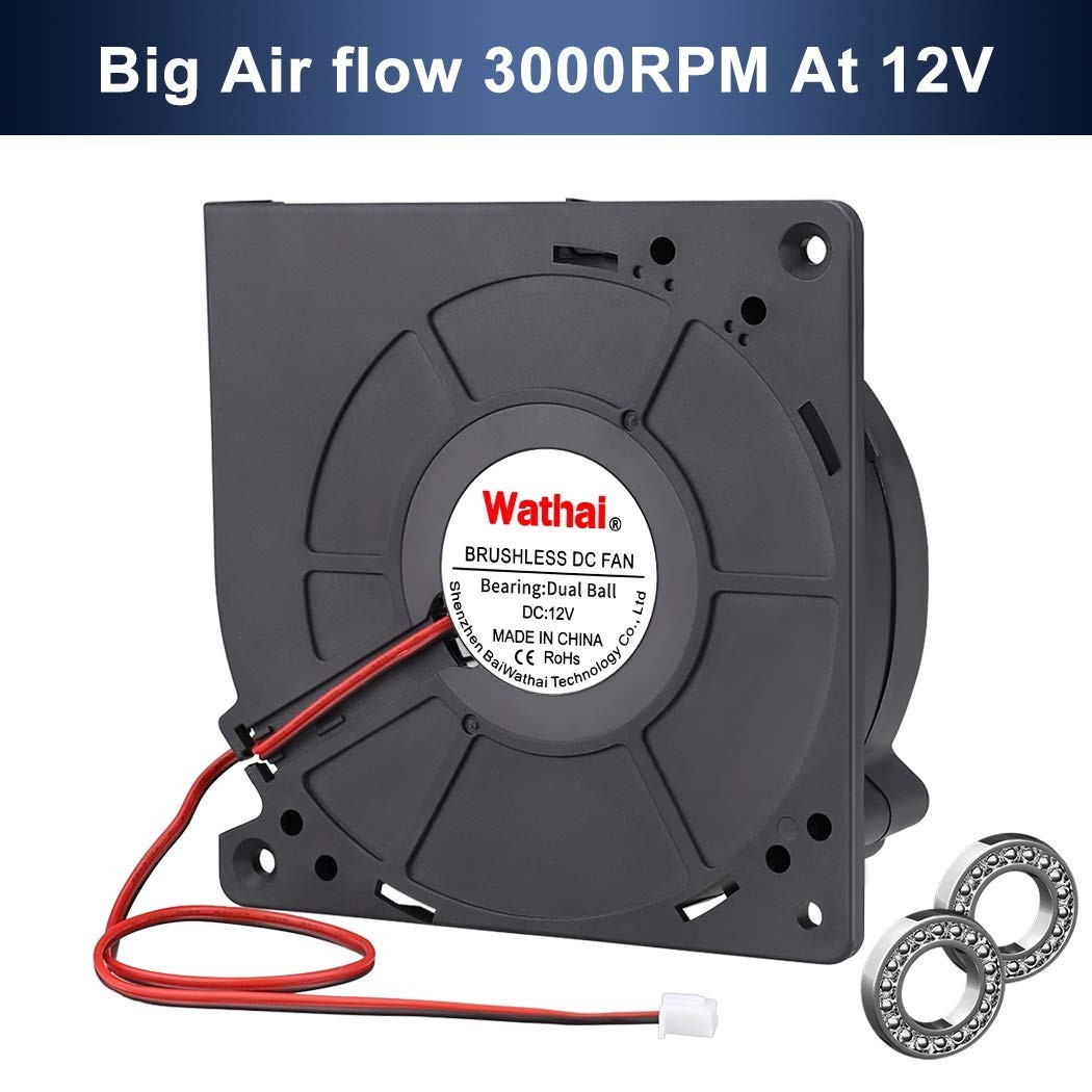 Compact 12V Blower Fan – 3000 RPM Cooling Solution for Amplifiers & More
