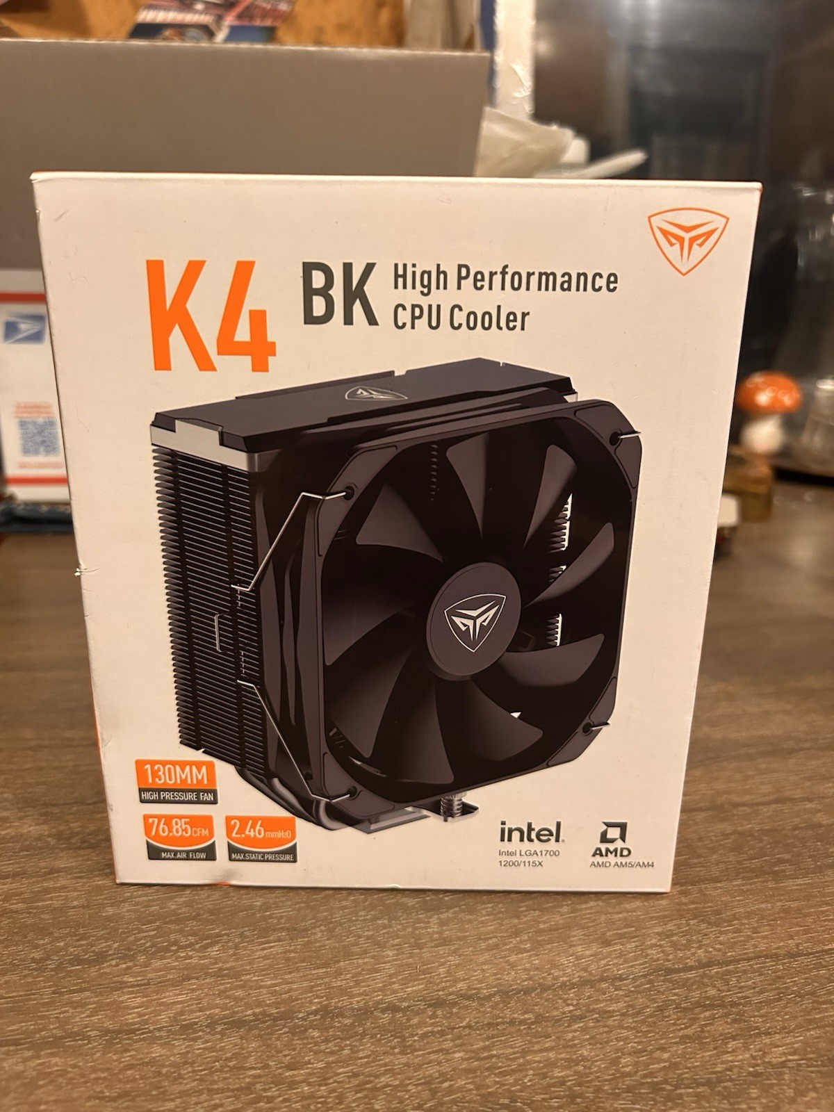 PCCOOLER CPS K4 CPU Cooler,230W Anti-Gravity 4 Heat Pipes Air Cooler 130mm Fan