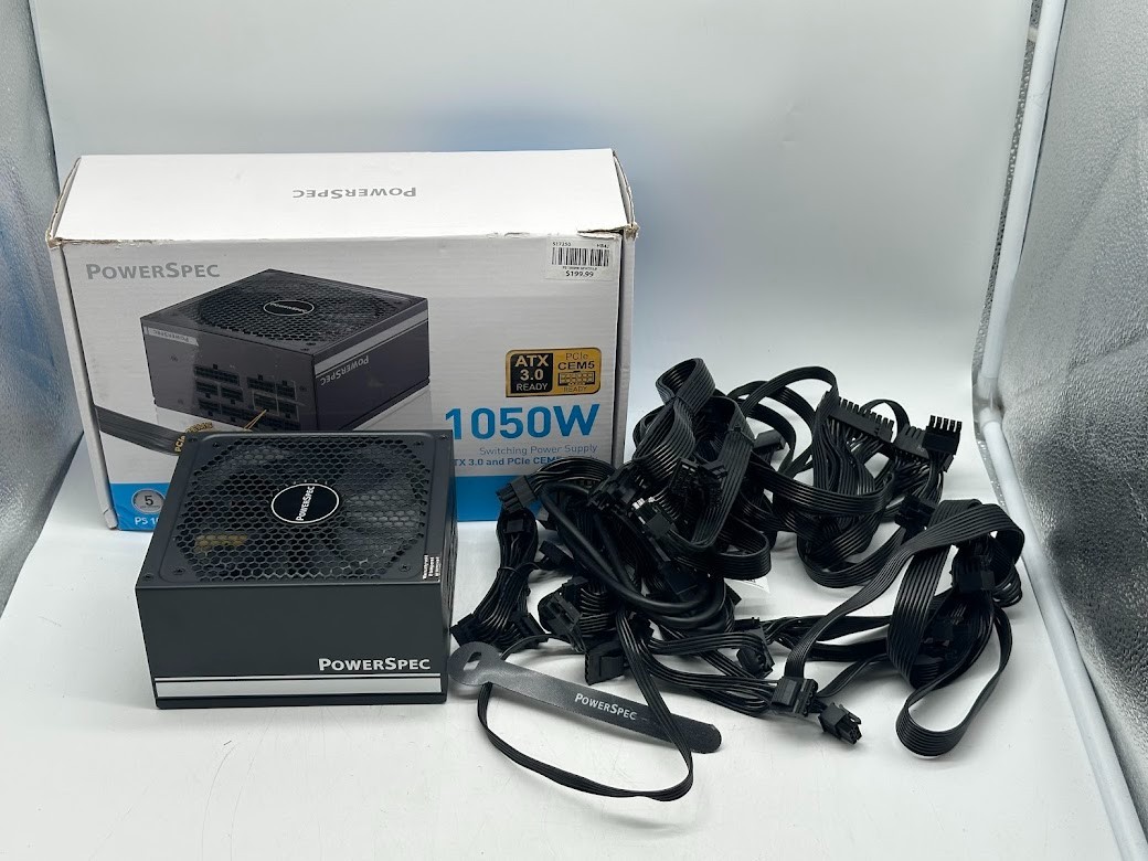 PowerSpec 1050W Power Supply 80 Plus Gold Fully Modular ATX Power Supply