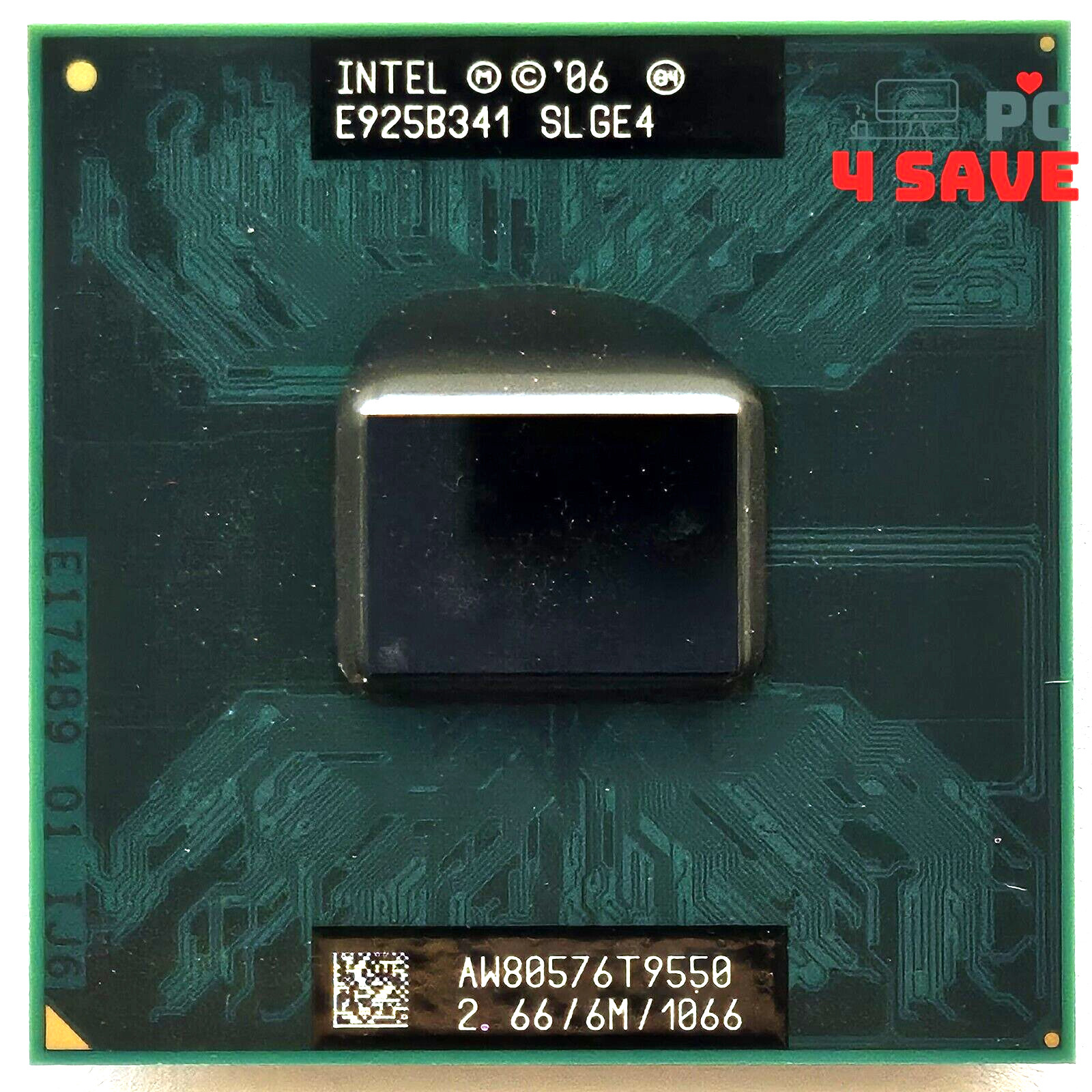 Intel Core 2 Duo Mobile T9550 2.67GHz 6MB Socket P Laptop CPU Processor SLGE4