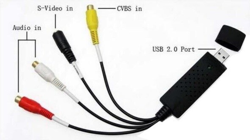 VIDEO CAPTURE CARD ADAPTER S-Video TV DVD AV RCA COMPOSITE CAMERA TO USB 2.0
