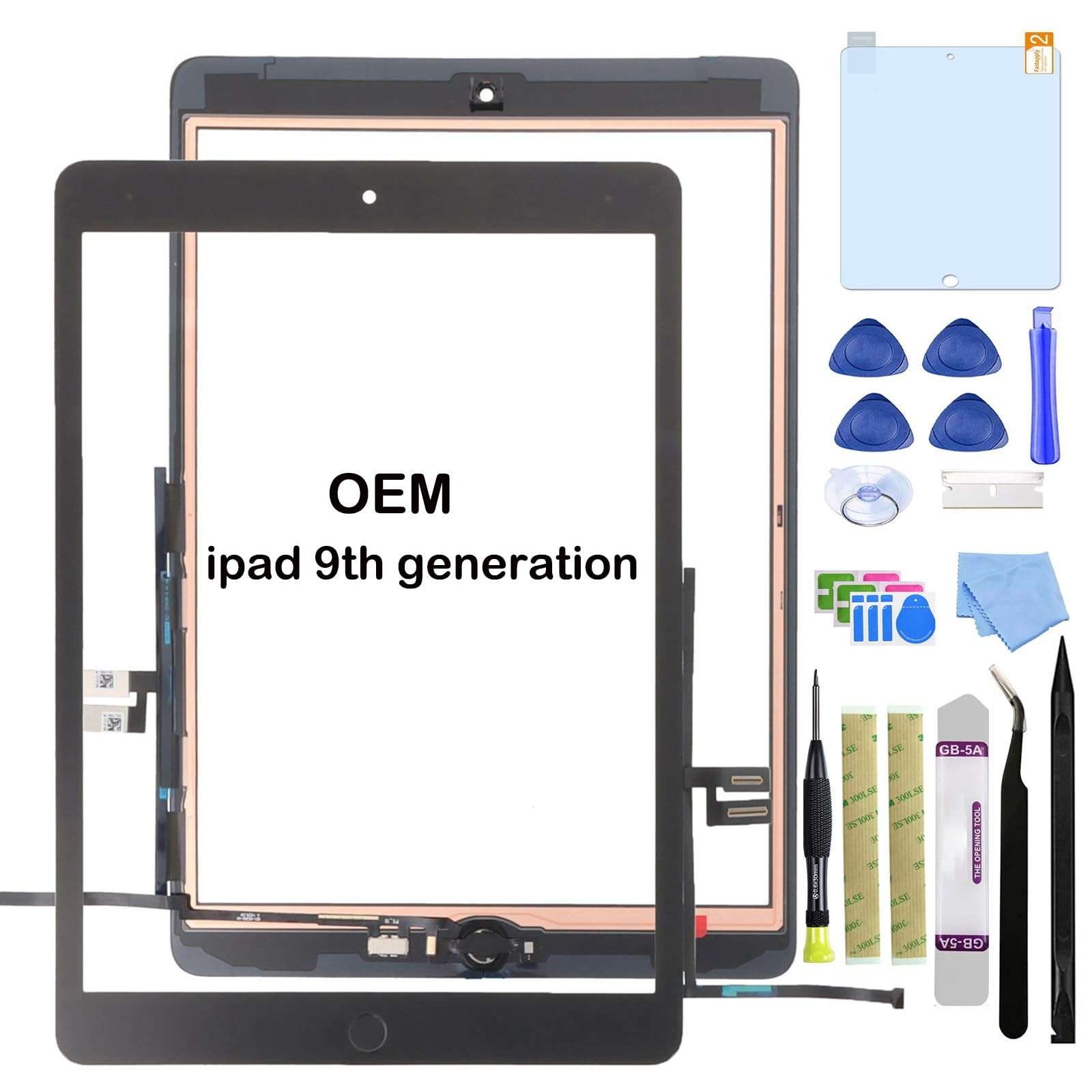 Paisrulim for iPad 9 (9th Generation) Screen Replacement, ipad 9th(10.2 inch)