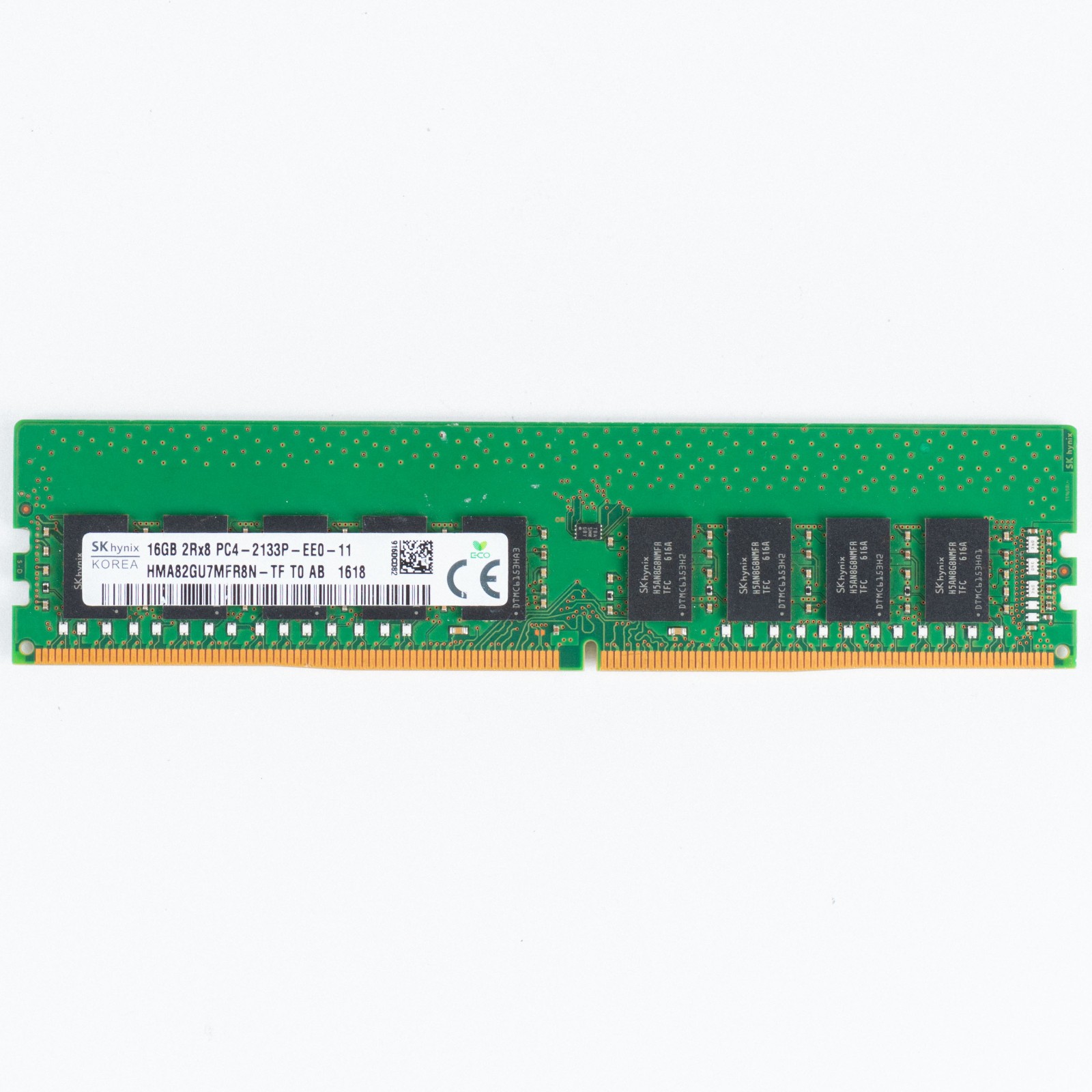 SK Hynix 16GB DDR4-2133MHz ECC Unbuffered Memory PC4-17000P HMA82GU7MFR8N-TF