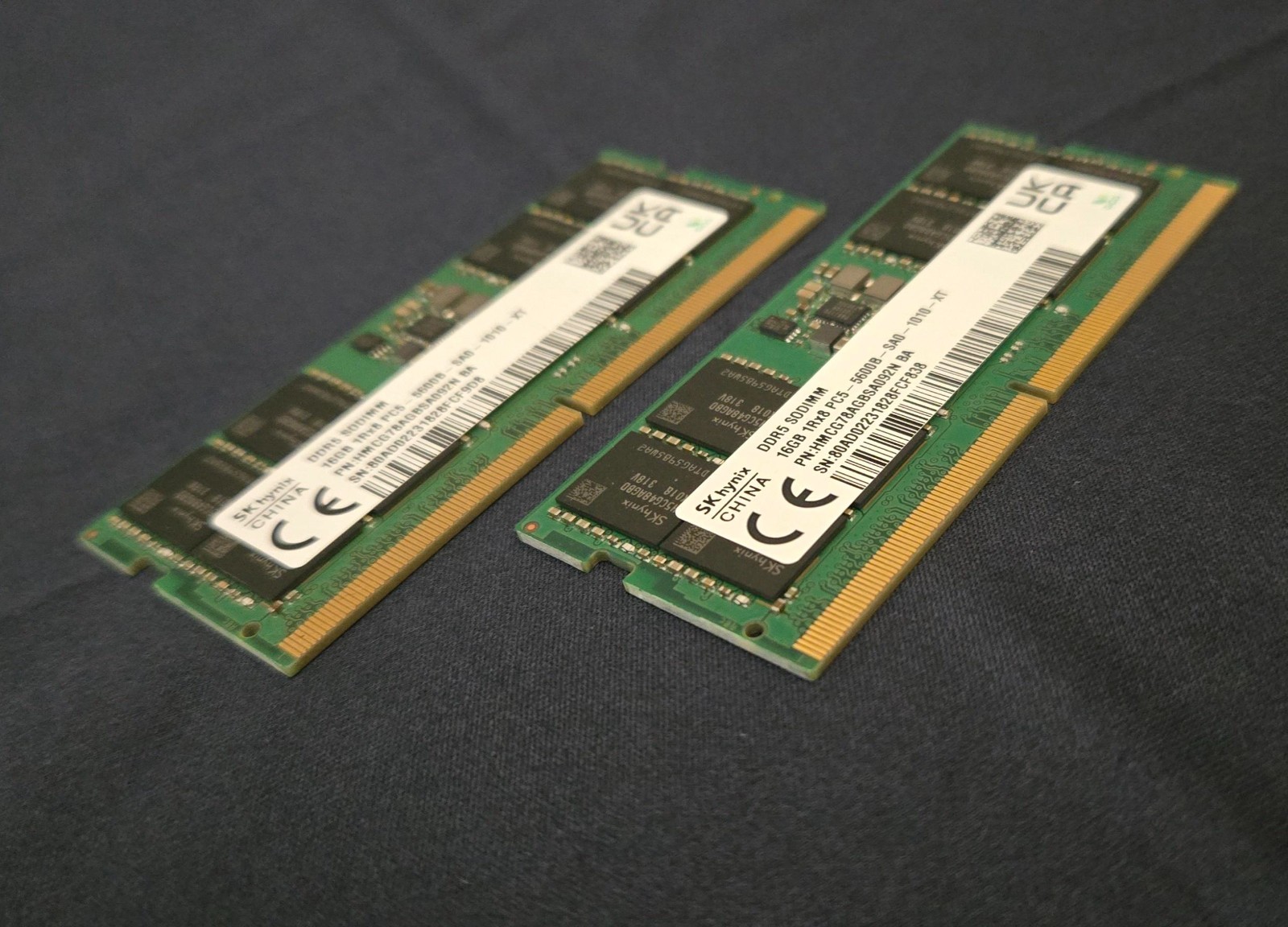 SK Hynix 32GB Kit (2x16GB) DDR5 5600MHz SODIMM Laptop RAM PC5-44800