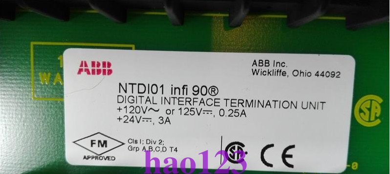 NTDI01 ABB PLC module New in box By DHL or FedEx