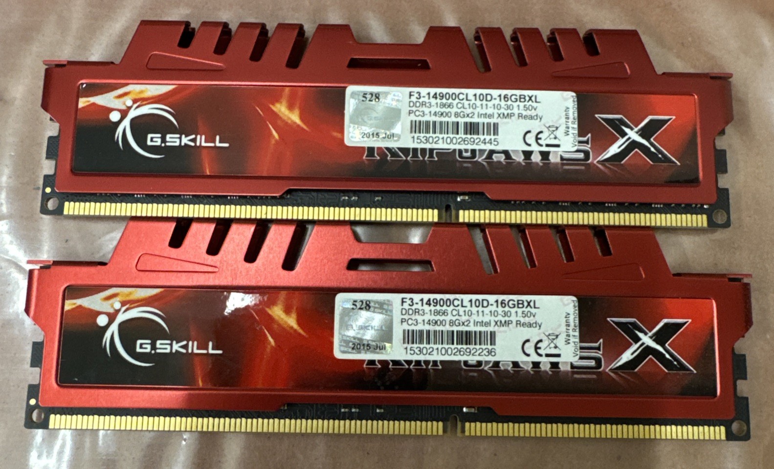 G.SKILL Ripjaws X 16GB (2x8GB) DDR3 DIMM PC3-14900 RAM F3-14900CL10D-16GBXL