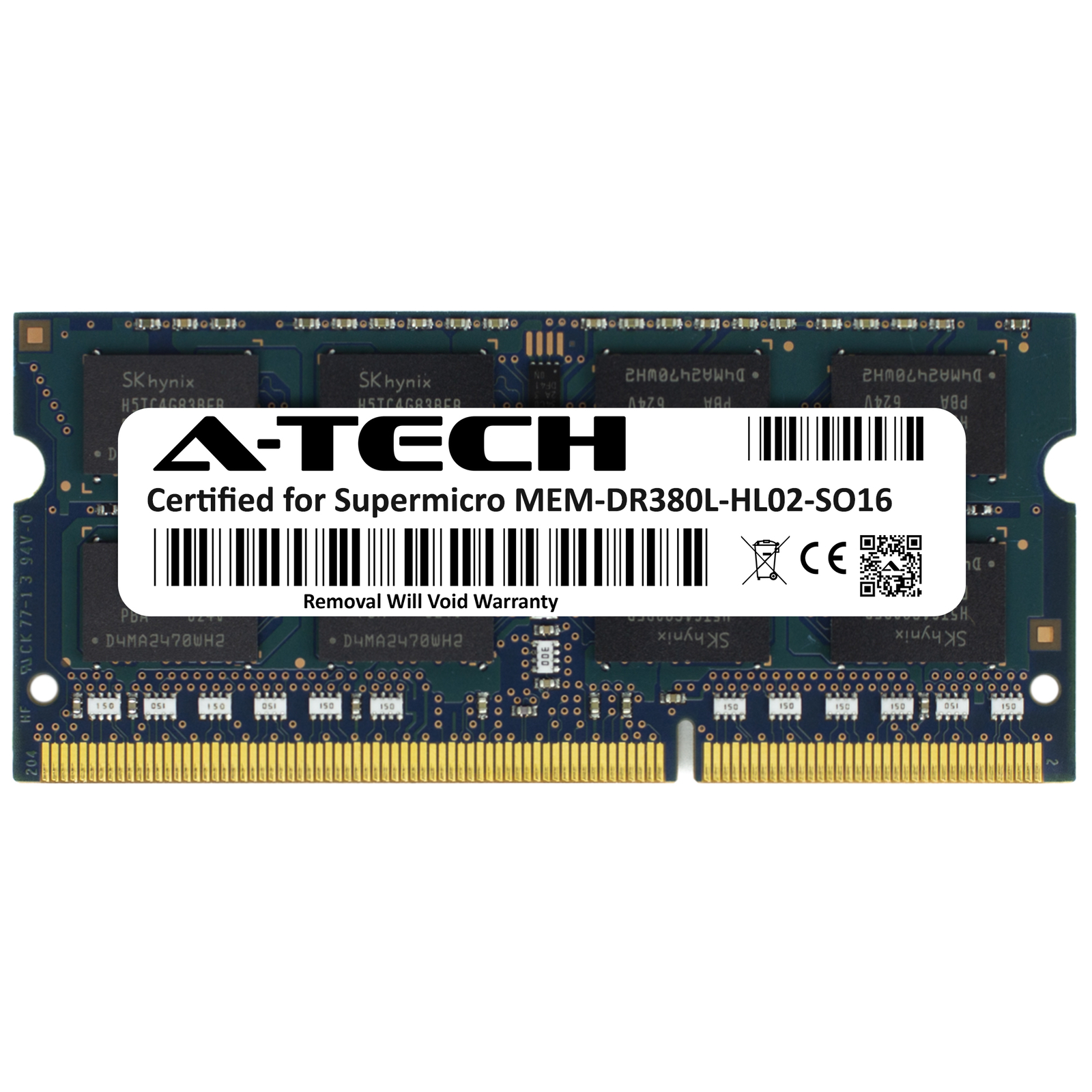 Hynix 8GB DDR3 PC3L-12800S Supermicro MEM-DR380L-HL02-SO16 Equivalent Memory RAM