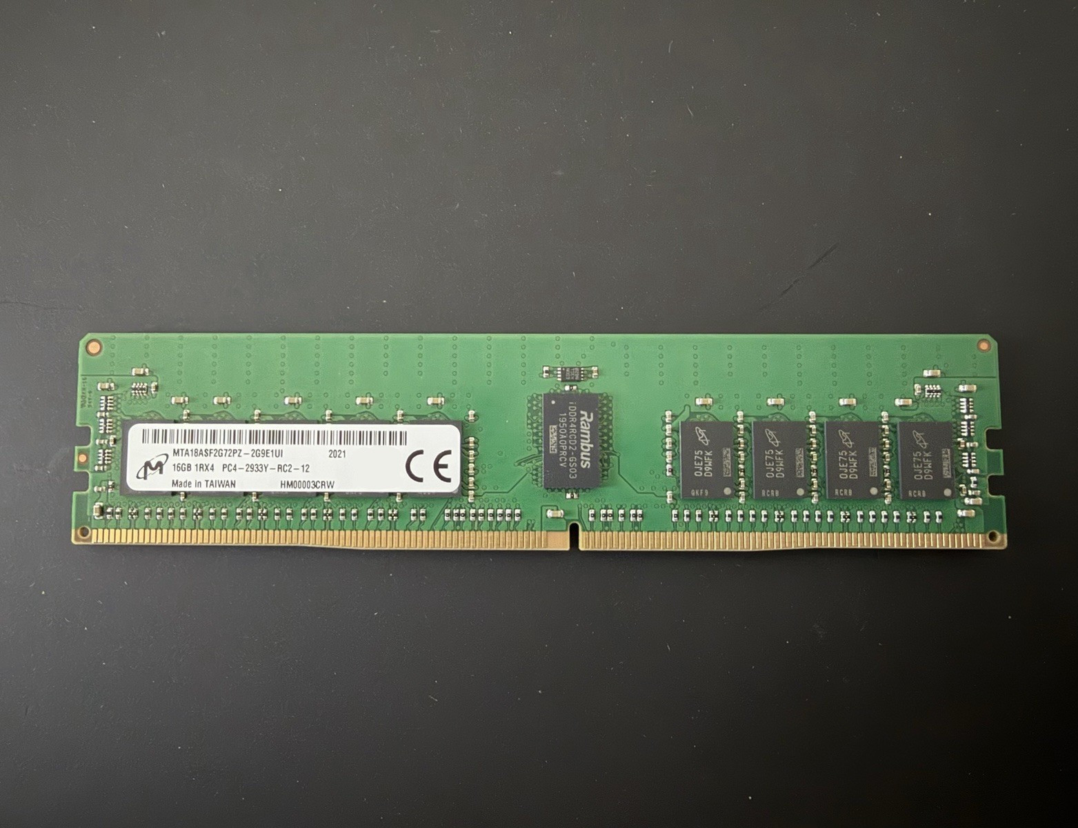 MTA18ASF2G72PZ-2G9E1 Micron 16GB 1RX4 PC4-2933Y RDIMM Read Description!