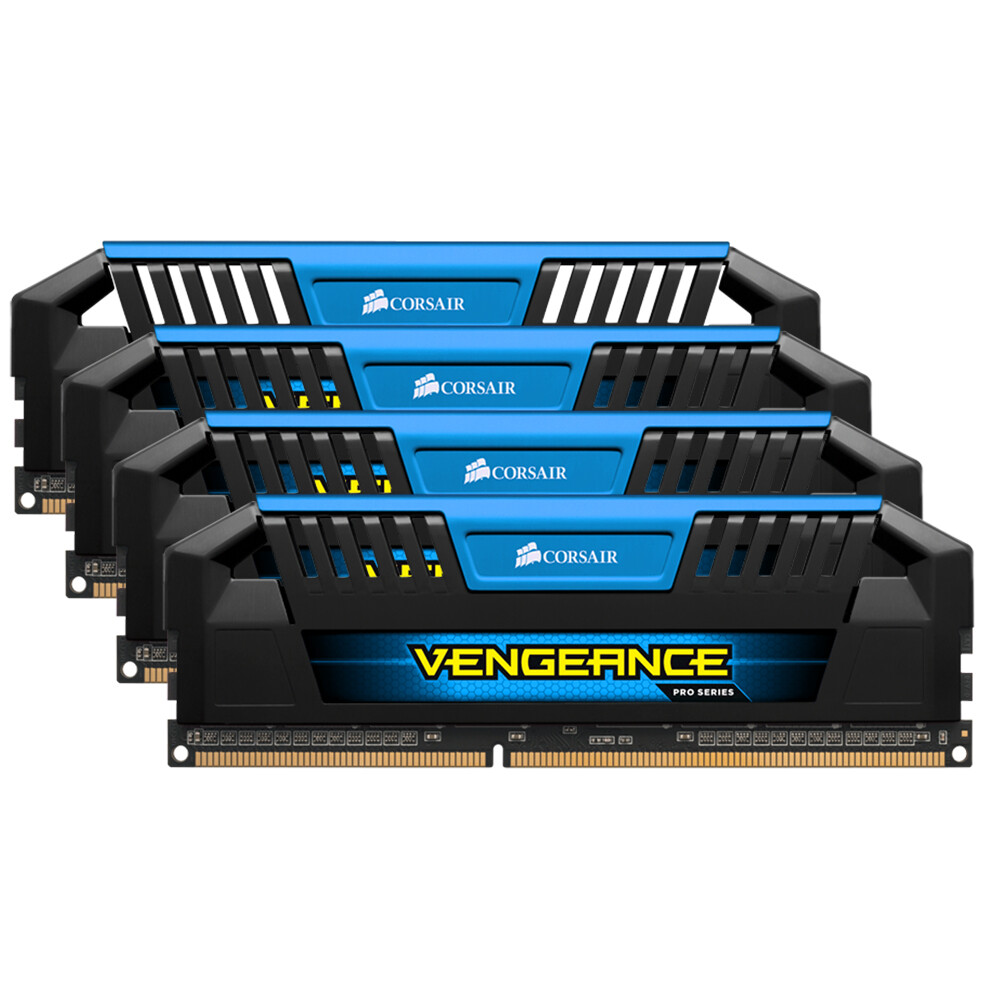 Corsair VENGEANCE Pro 32GB 16GB 8GB 4G DDR3 2400MHz OC PC3-19200U SDRAM LOT Blue