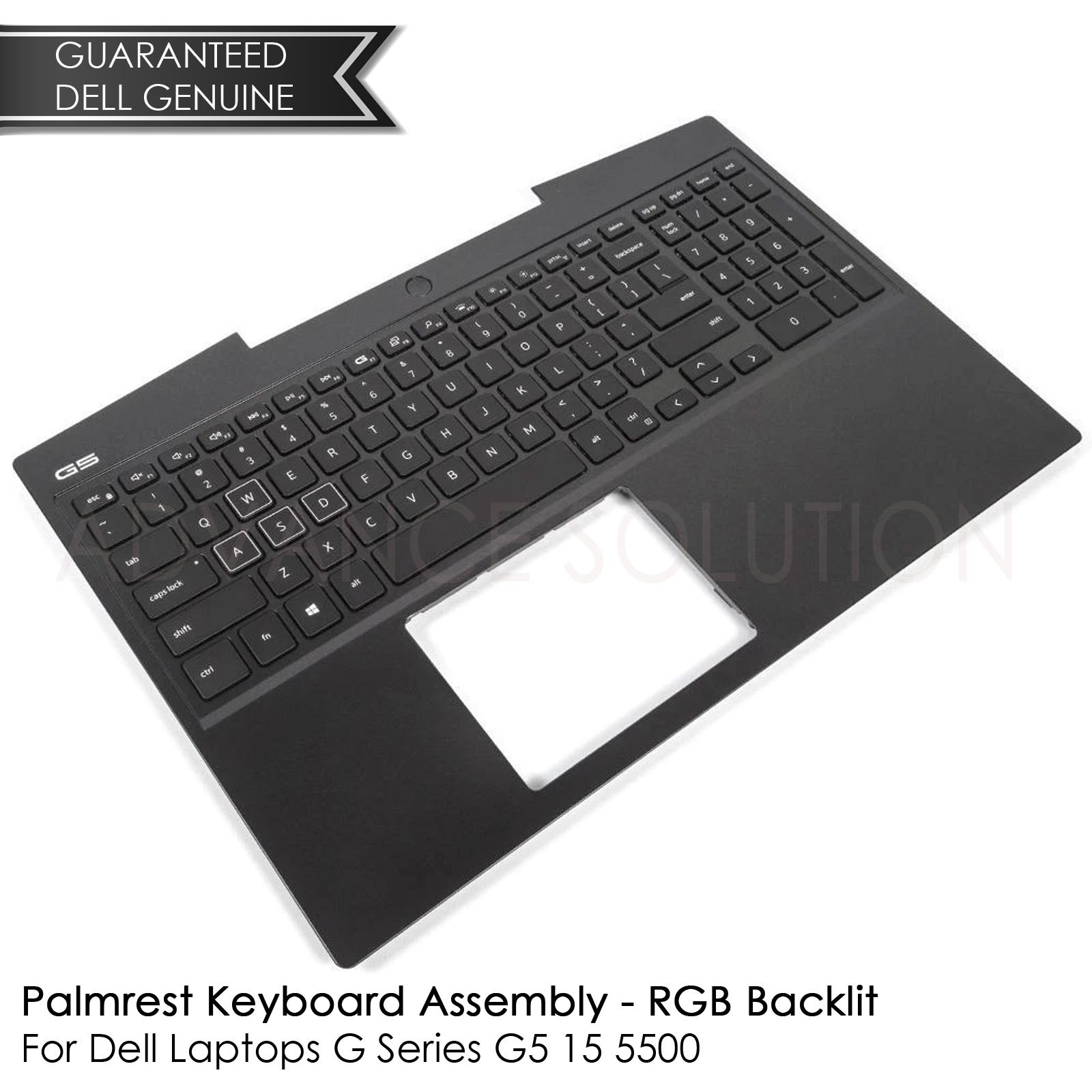 New Dell Palmrest Keyboard Assembly For G Series G5 15 5500 80W W/4-Cell – YN62K