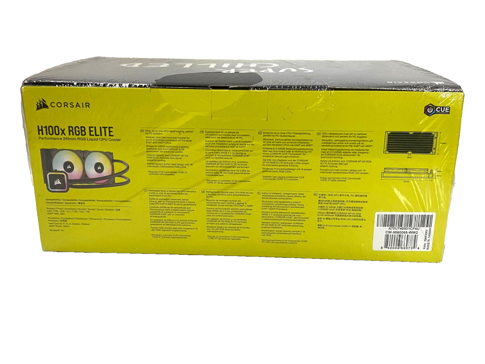 Corsair iCUE SuperChilled Performance 240mm RGB Liquid CPU Cooler CW-9060065-WW2
