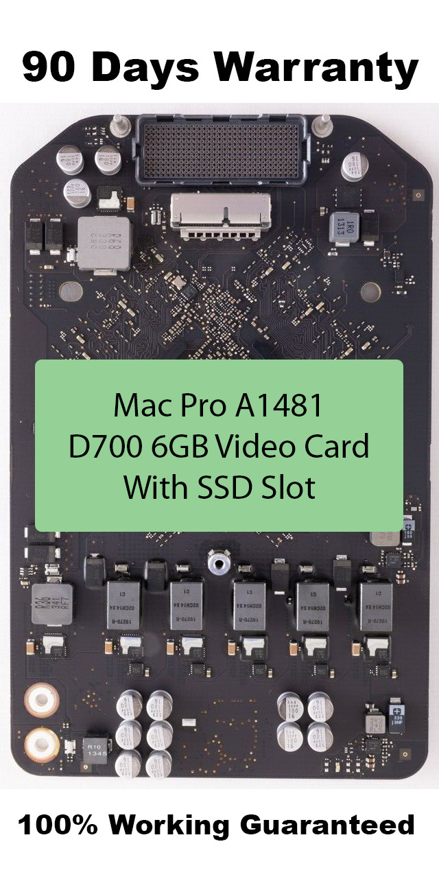 Apple Mac Pro 2013 A1481 820-3633-A w/ SSD Slot AMD D700 6GB Video Card 661-7547