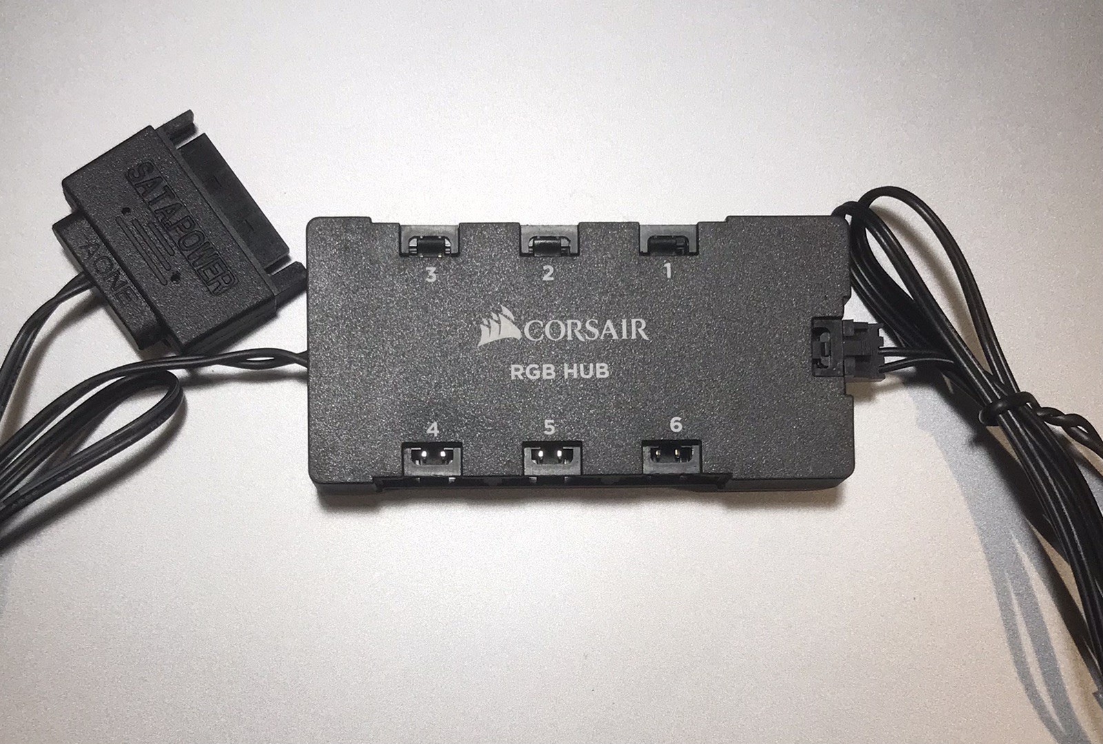 Authentic Corsair 6-Port RGB LED Hub Lightning Node Pro With Link Adapter Cable