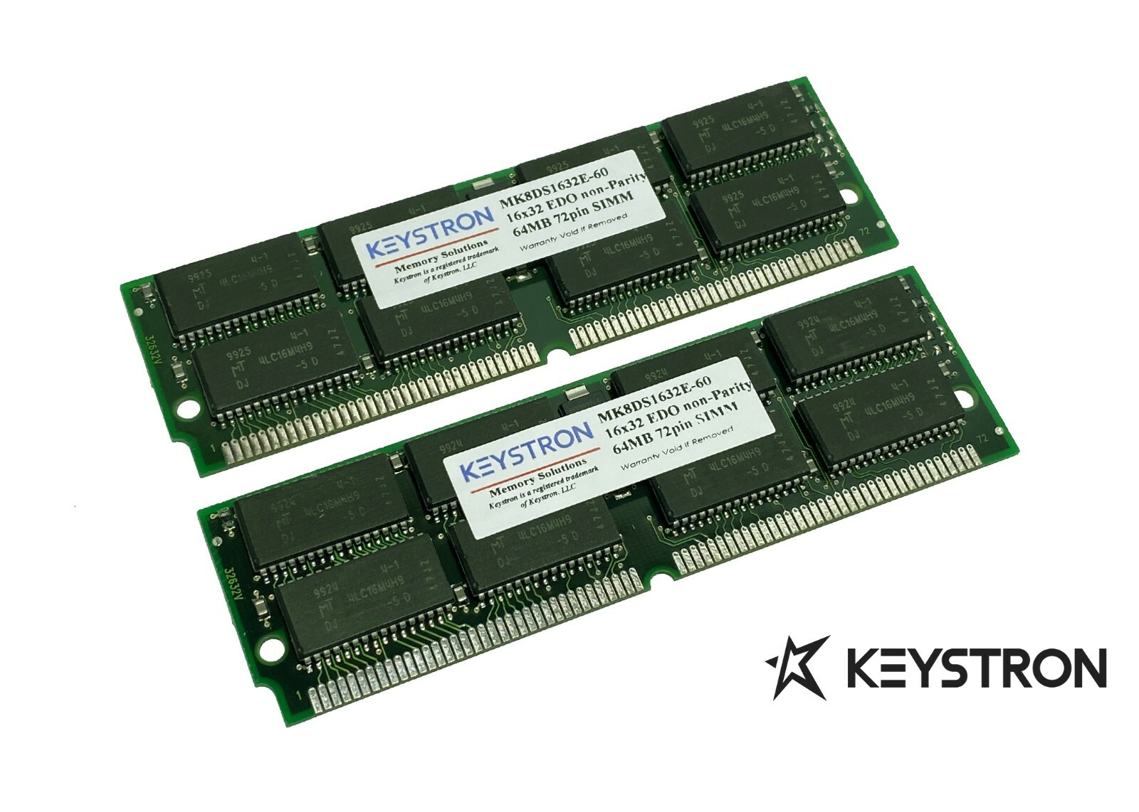 128MB 2x 64MB EDO DRAM SIMM 72p Memory RAM 72pin 16×4 ICs 60ns