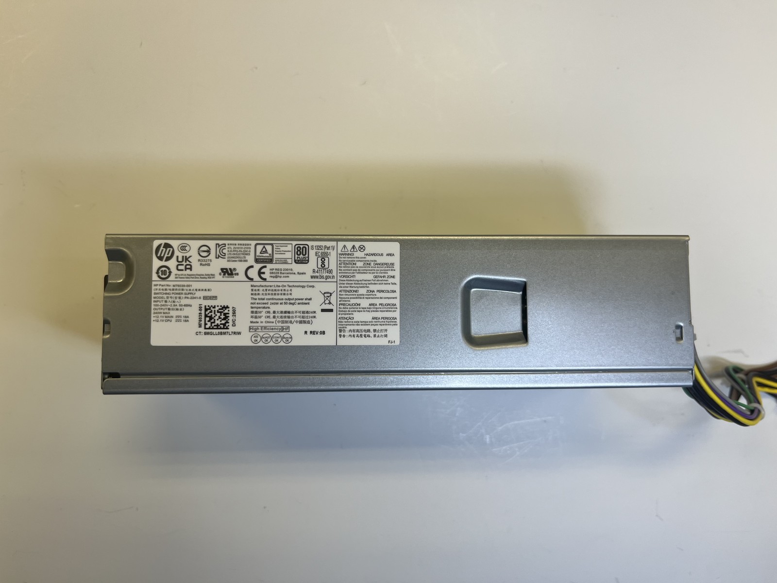 M76039-001 P/S SFF 240W_FY22 92%_EFF12V_2OUT_LTE