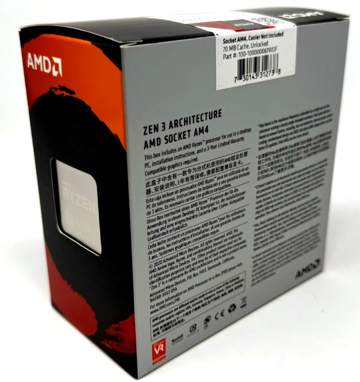 AMD Ryzen 9 5900X Desktop Processor (4.8GHz, 12 Cores, Socket AM4) New Sealed