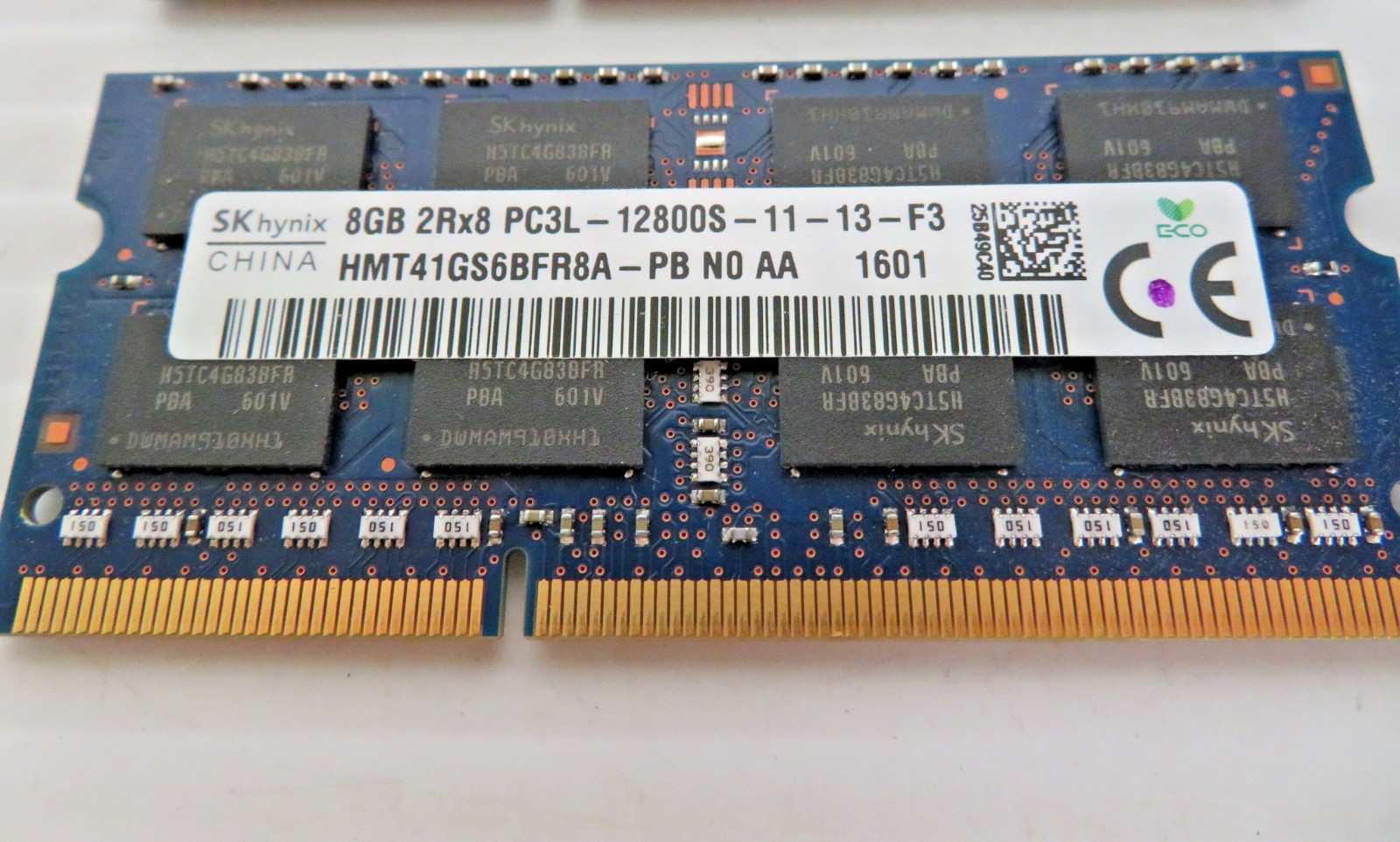 SK Hynix 8GB 2Rx8 PC3L-12800S Laptop Memory SODIMM HMT41GS6BFR8A-PB