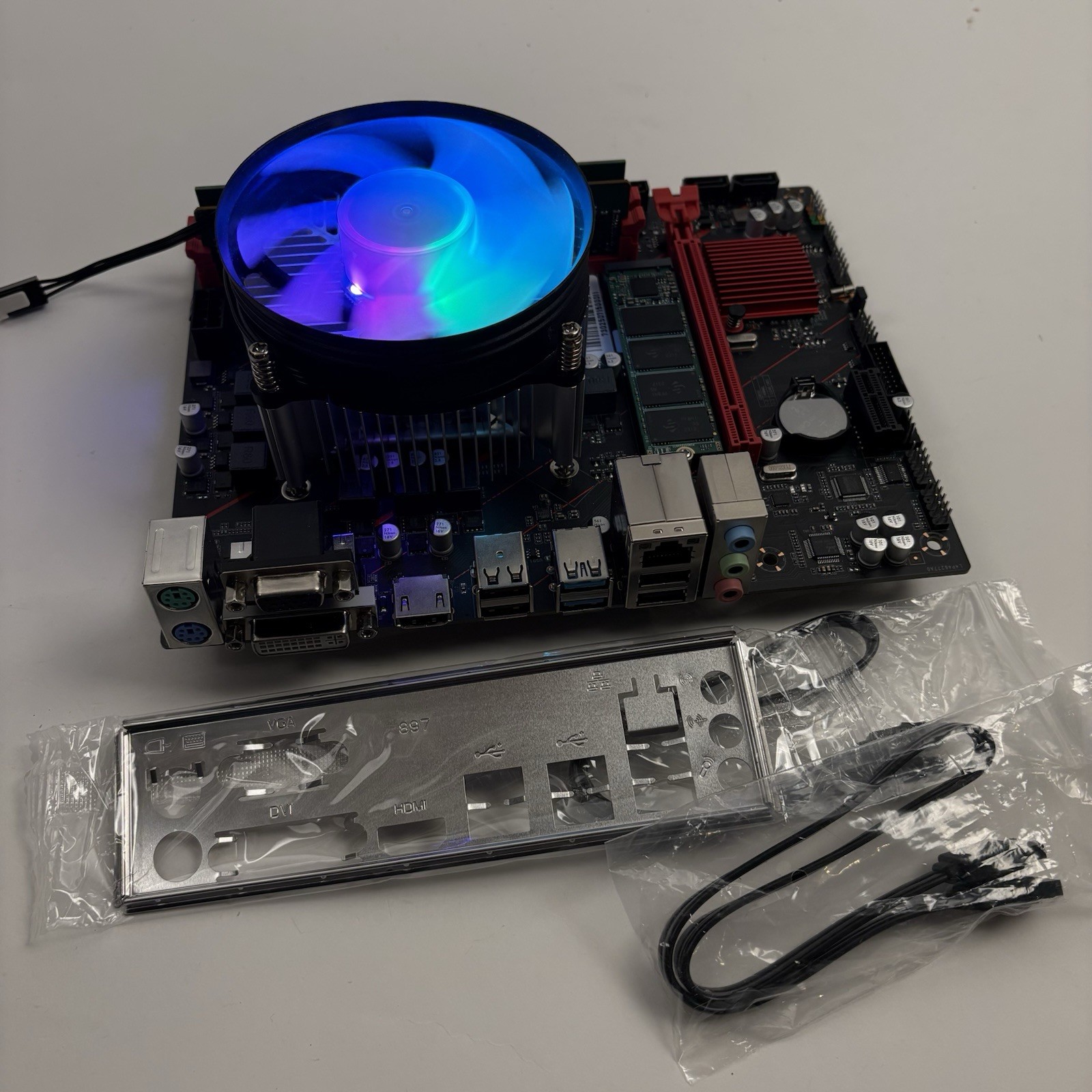 Intel i5-8500 Gaming Motherboard CPU Combo 16GB DDR4 512GB NVMe SSD RGB Win11