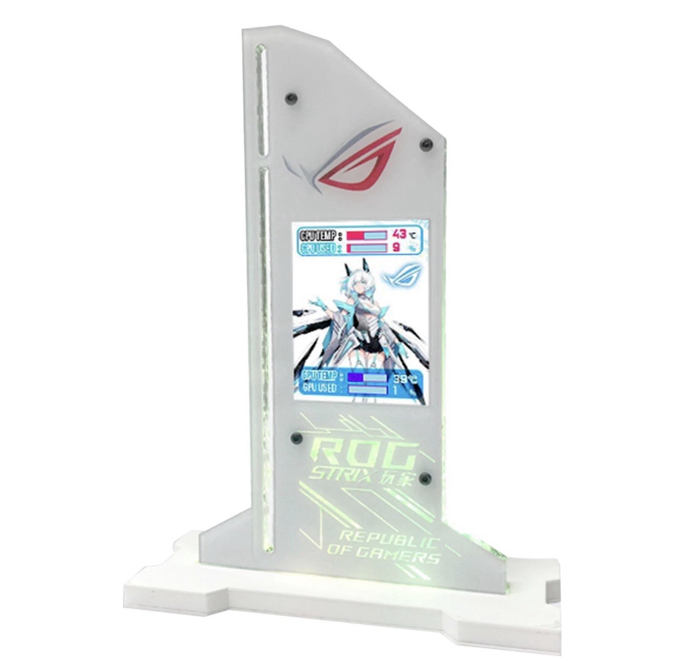 ⚡️Graphic Video Card Bracket VGA Holder 2.4″ LCD RGB CPU GPU RAM Monitor⚡️