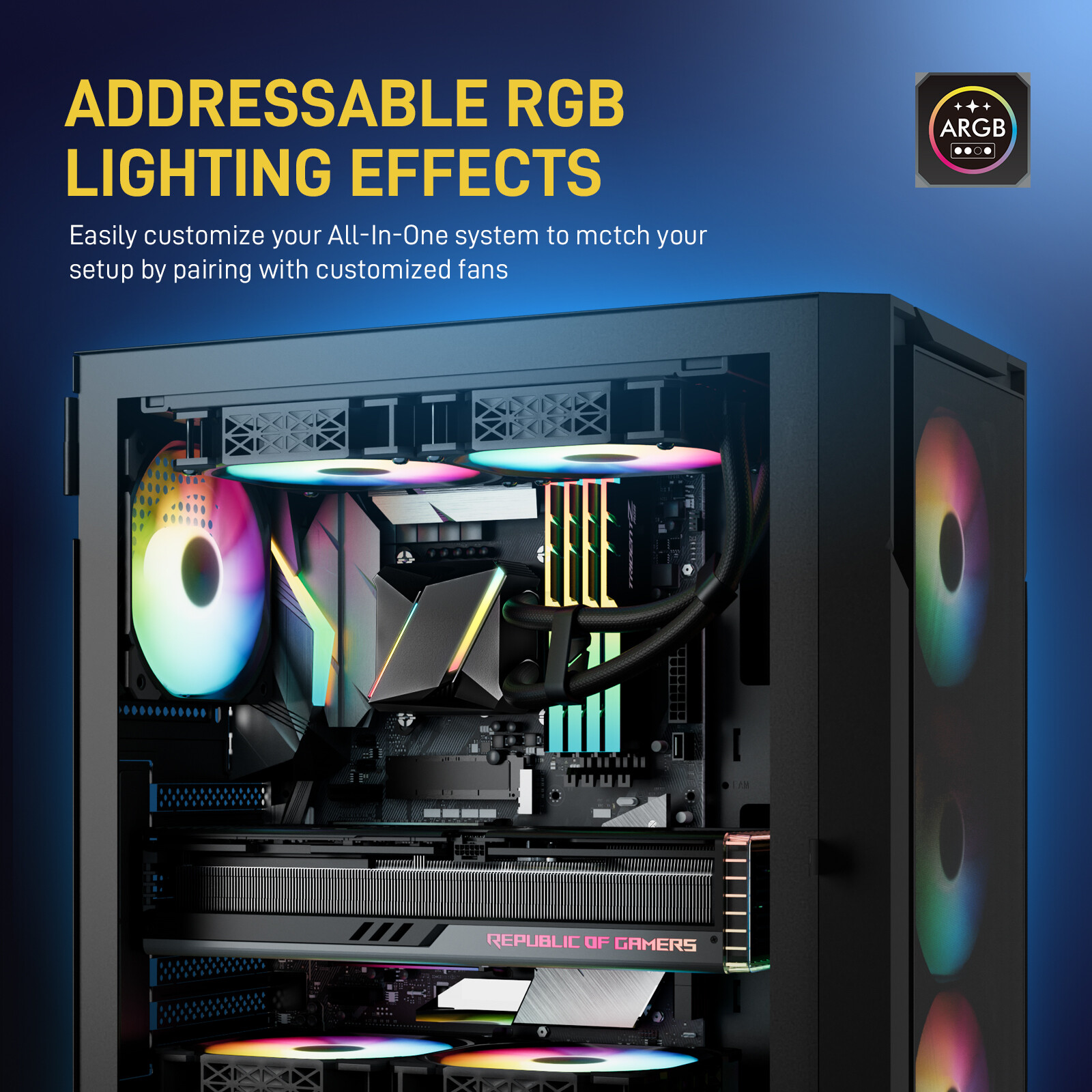 DARKROCK D240/360 CPU Liquid Cooler with 240/360mm Radiator For AMD Intel