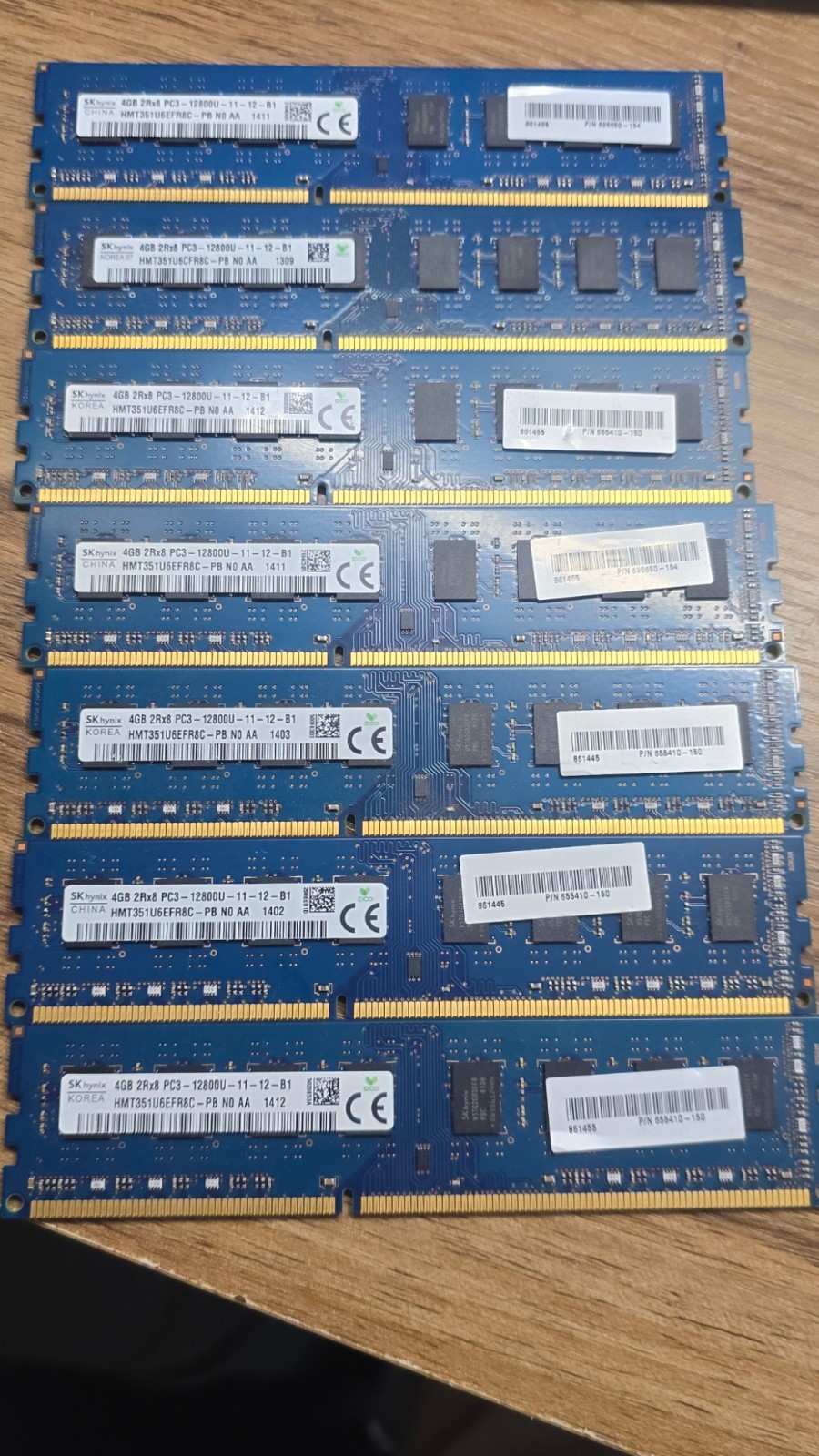 7 LOT HP – SKHynix 4GB PC3-12800U MEMORY RAM DESKTOP PC Computer