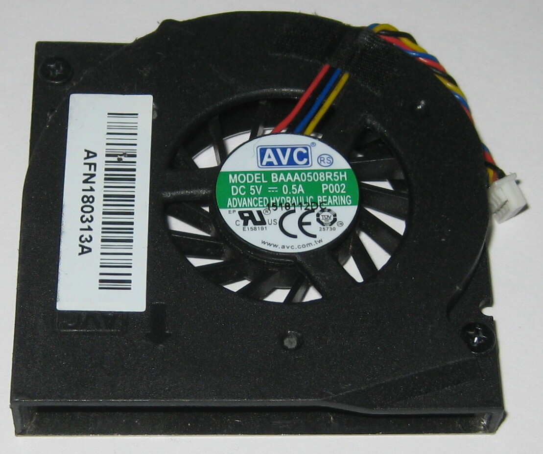 AVC Ultra Thin 5V DC 55mm Laptop Blower Fan – BAAA0508R5H – 1.25″ Wires – 4 Pin