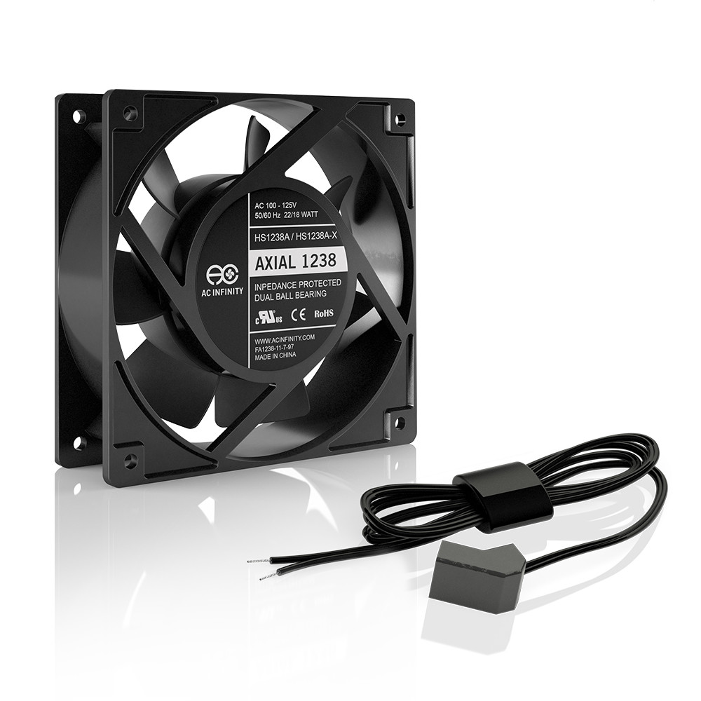 TANNING BED PART : 110V / 115V / 120V AC Axial Muffin Cooling Fan (HS1238A-W)
