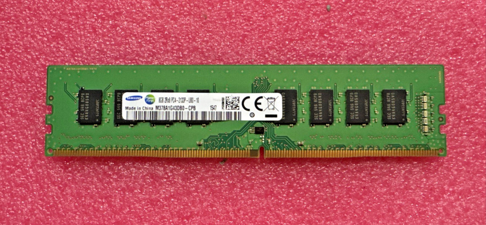 8GB Samsung 2133MHz 2Rx8 PC4-17000 DIMM Desktop Memory RAM (M378A1G43DB0-CPB)