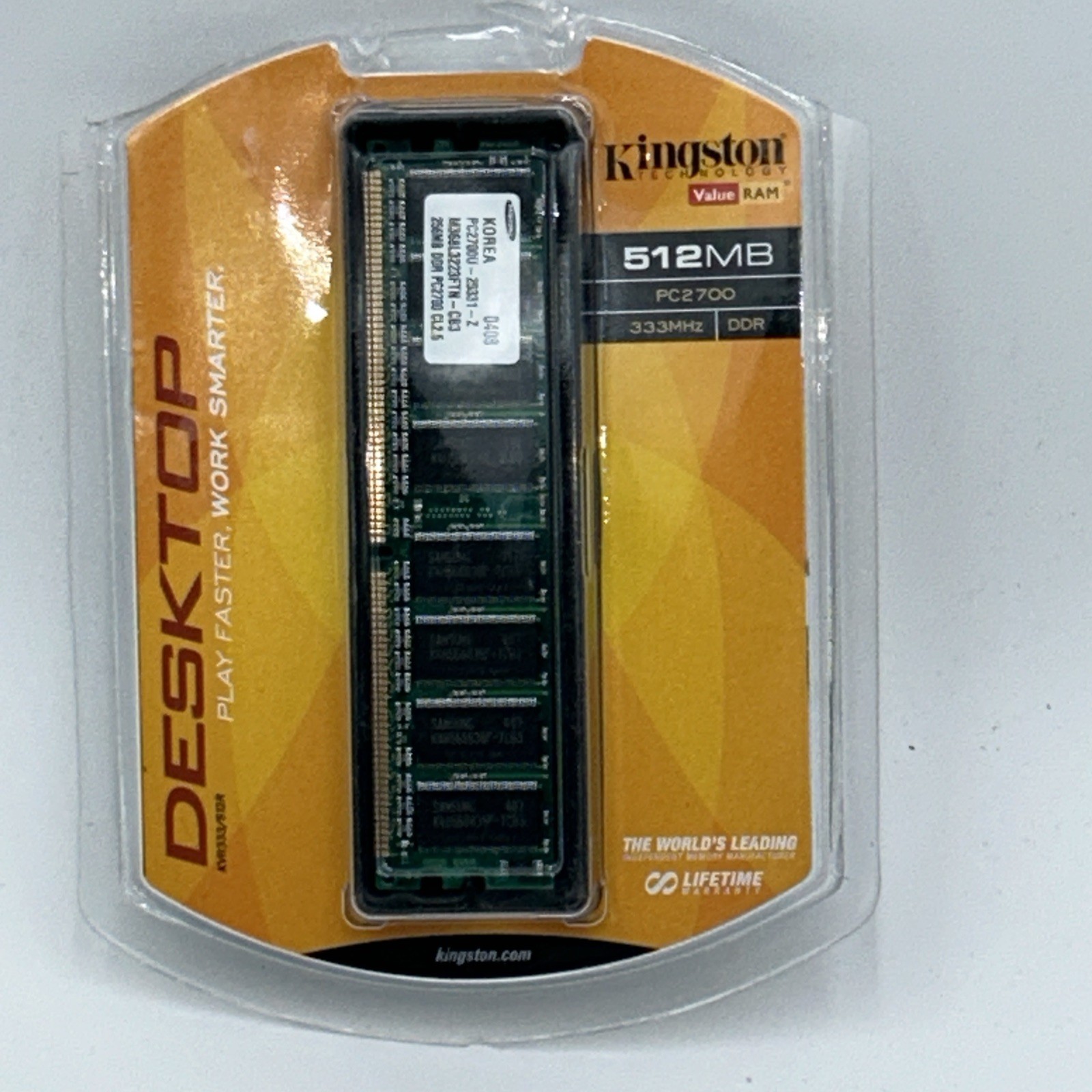 Kingston Value Ram Pc2700 333 MHz DDR Kvr333/512r