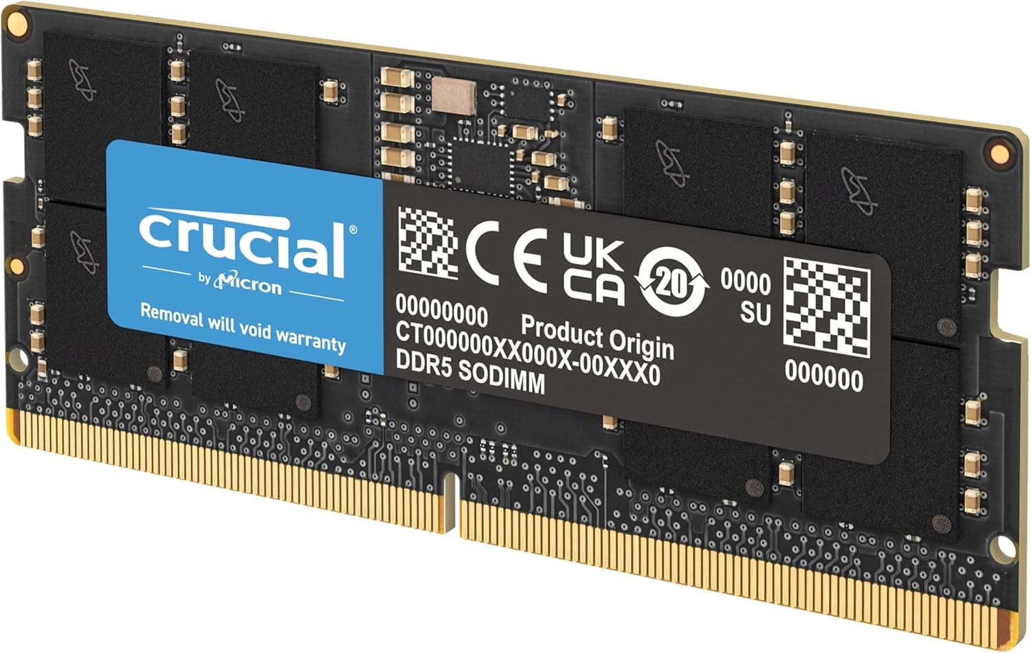Crucial 16GB 262-Pin DDR5 SO-DIMM DDR5 5600 Laptop Memory Model CT16G56C46S5