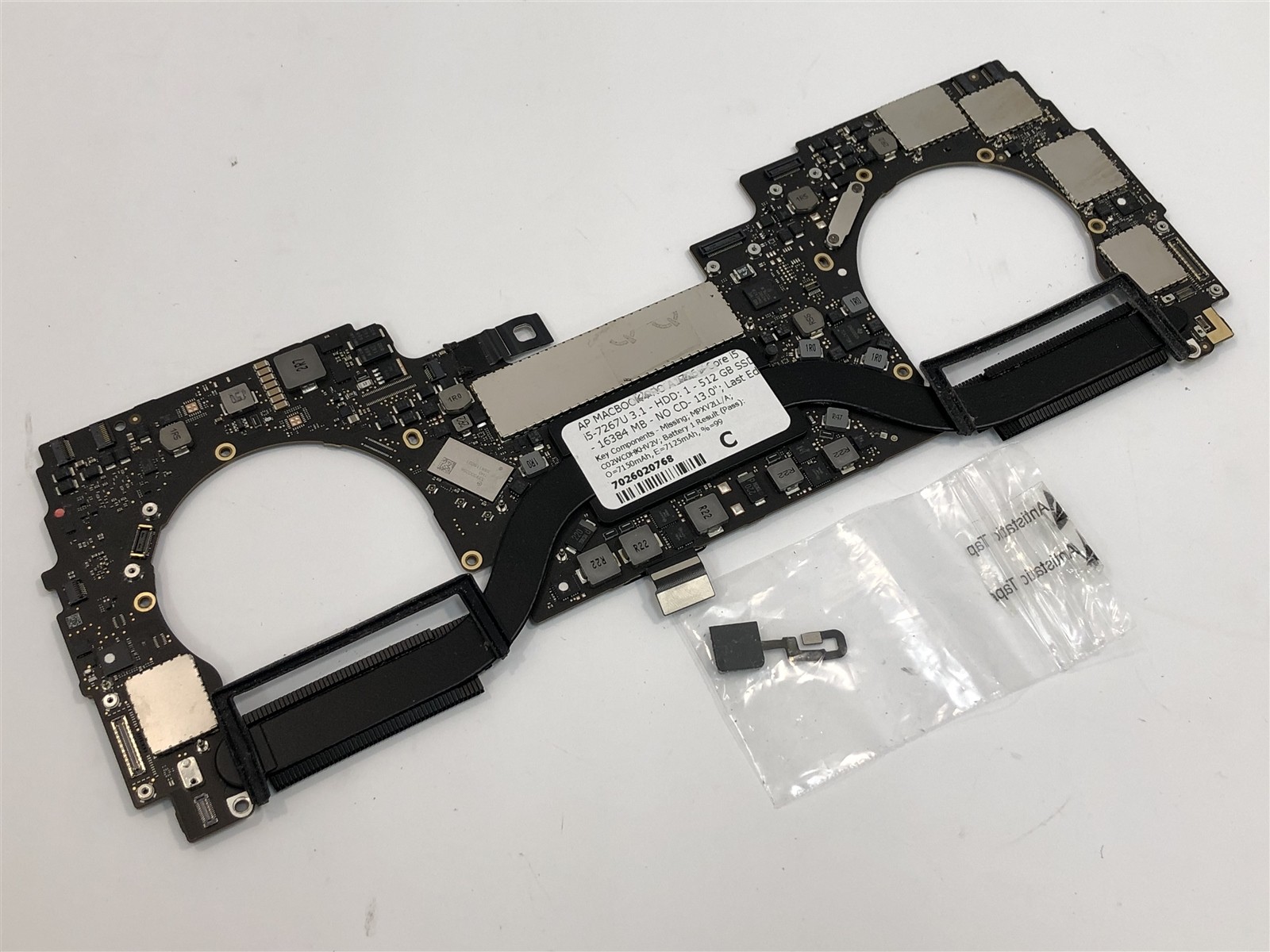 Apple MacBook Pro A1706 Logic Board i5-7267U 500GB 16GB Iris 650 820-00923-A
