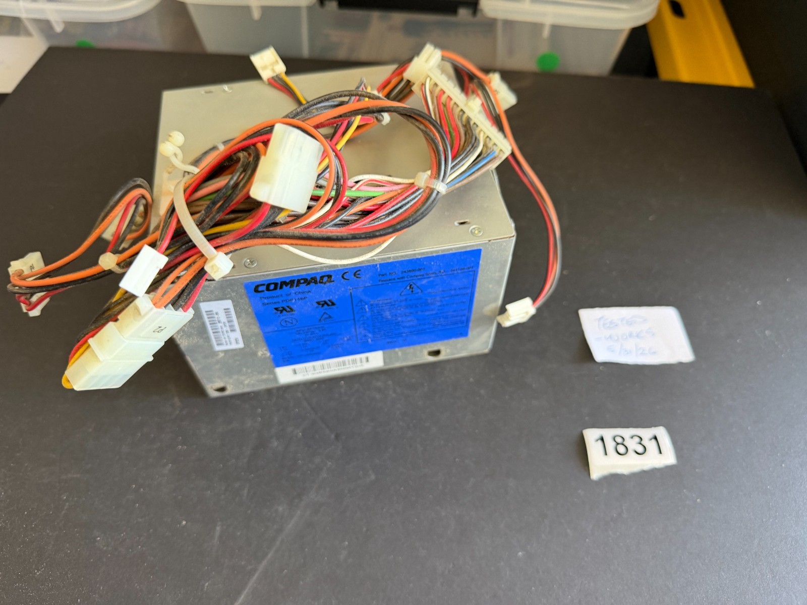 COMPAQ PDP116P ATX 250 Watts PC Power Supply — Works – REF 1831
