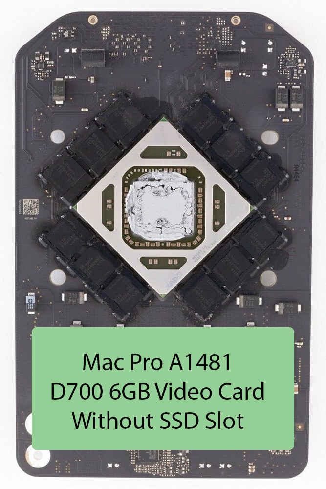 Apple Mac Pro 2013 A1481 820-3633-A w/ SSD Slot AMD D700 6GB Video Card 661-7547