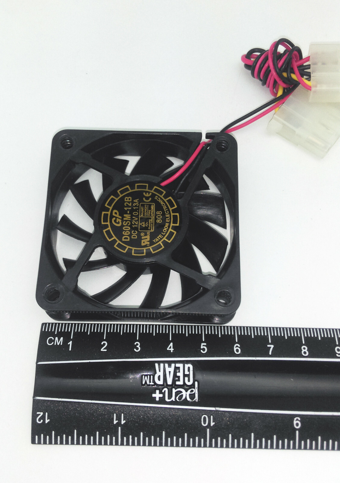 2-PACK: NEW UL 60mm x 15mm 4pin Molex 12V Desktop PC System Case/CPU Cooling Fan