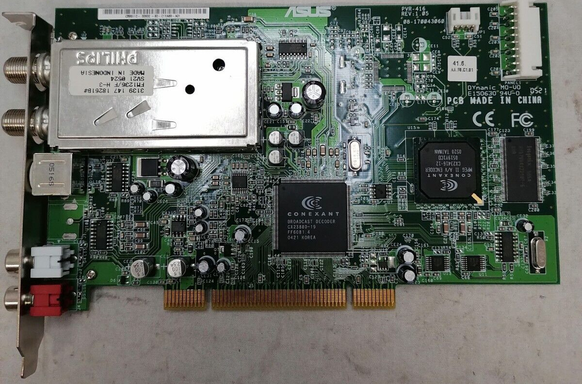 ASUS PVR-416 PCI TV Tuner With RCA Audio