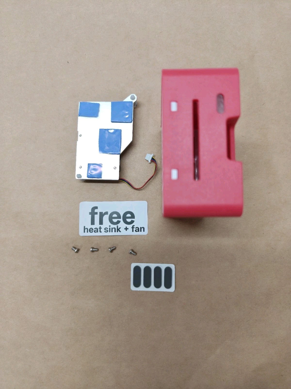 Raspberry Pi 5 Case Plus (FREE FAN HEATSINK) Combo Kit Pi5 Case & Heat Sink Set