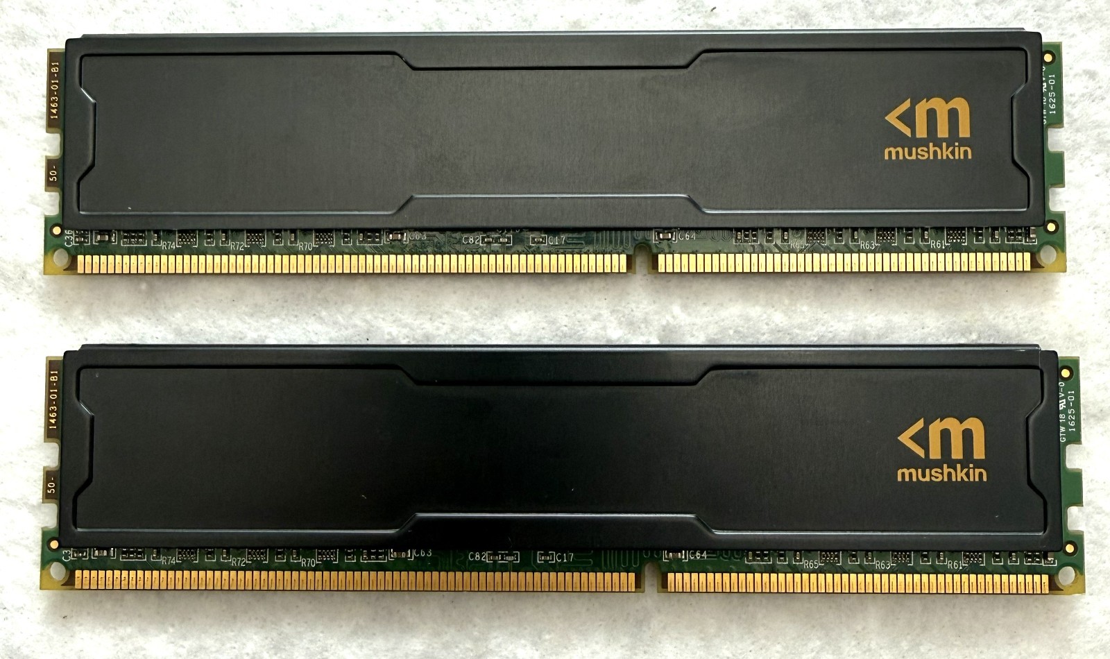 2 -MUSHKIN STEALTH 997110S 16GB (2X8GB) Each DDR3-1600MHz PC3-12800 1.35V UDIMM
