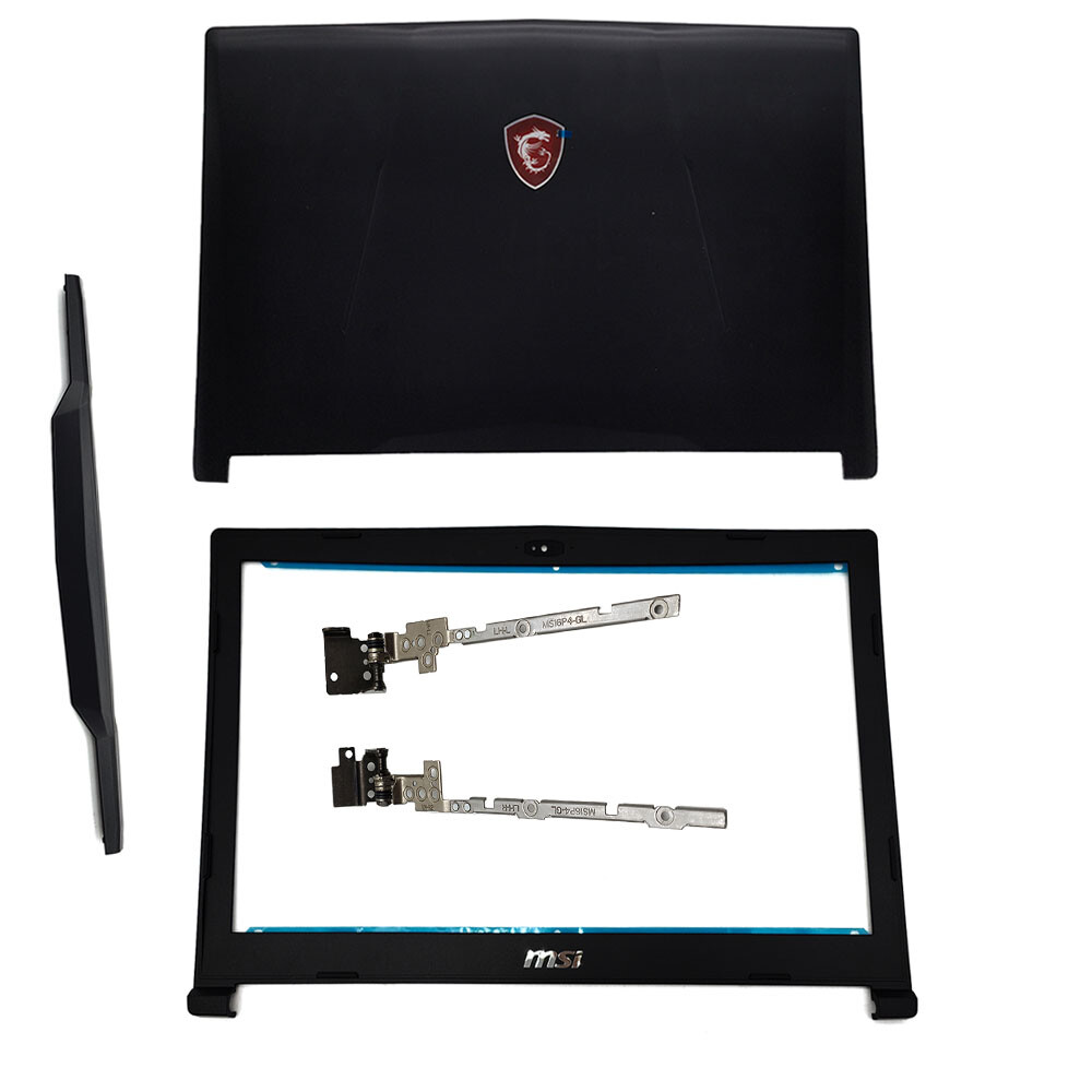 For MSI GL63 8RC 8RD 8RE 8SC 8SD 8SE MS-16P4 16P6 Back Cover+Bezel+Hinges/Cover