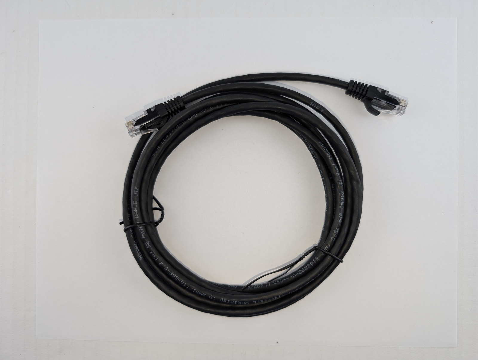 A210159 D100BTXL6STM10K – 10ft Molded Black Ethernet Cable – 5 PACK