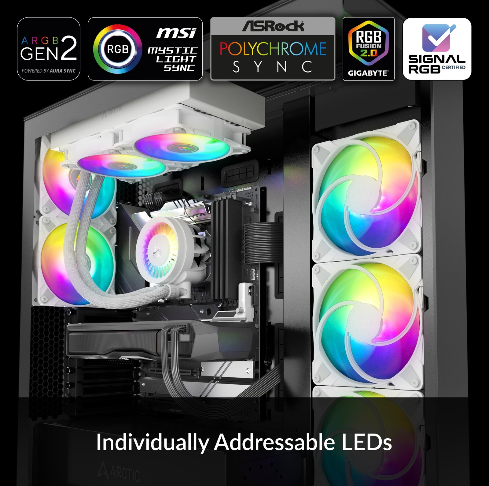 Liquid Freezer III 280 A-RGB white PC Water Cooler AIO Computer Cooling CPU