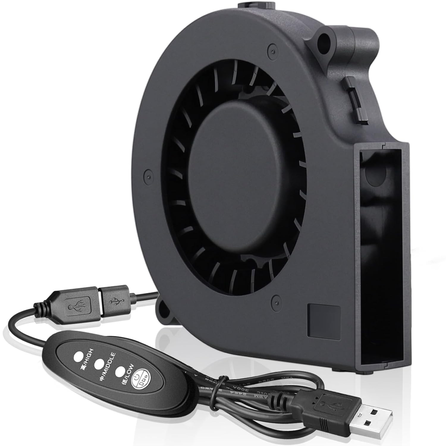 75Mm USB Fan, 75Mm X 15Mm Blower Fan, 5V DC Brushless Cooling Fan for Laptop
