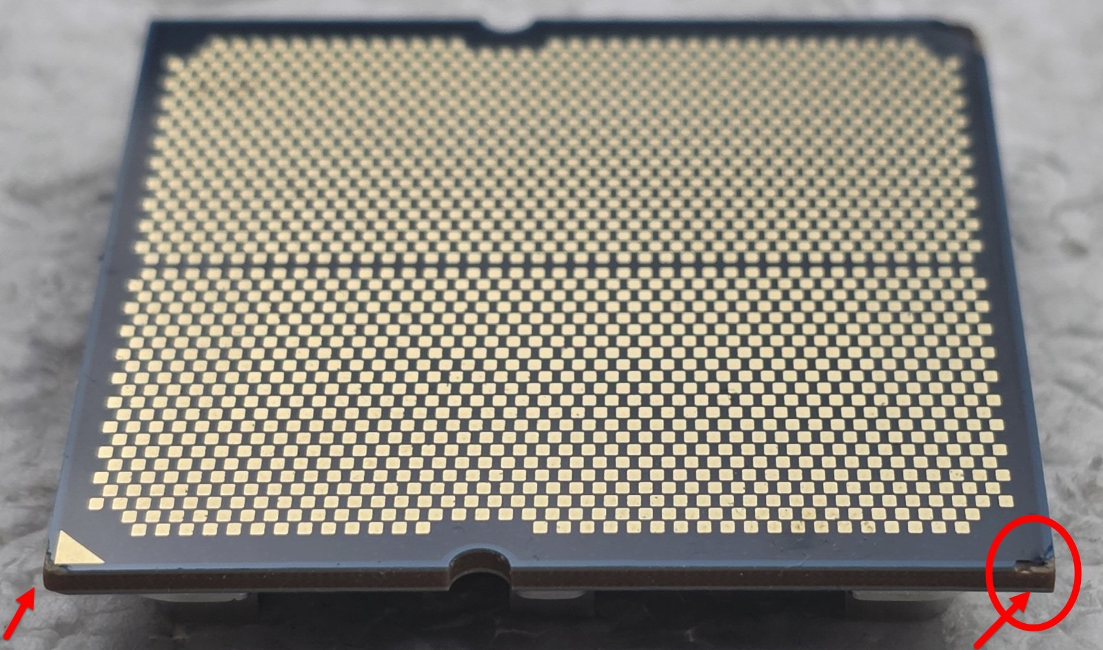 DAMAGED AMD Ryzen 7 9800X3D AM5 8-Core/16-Thread 4.7/5.2 GHz Boost Desktop CPU