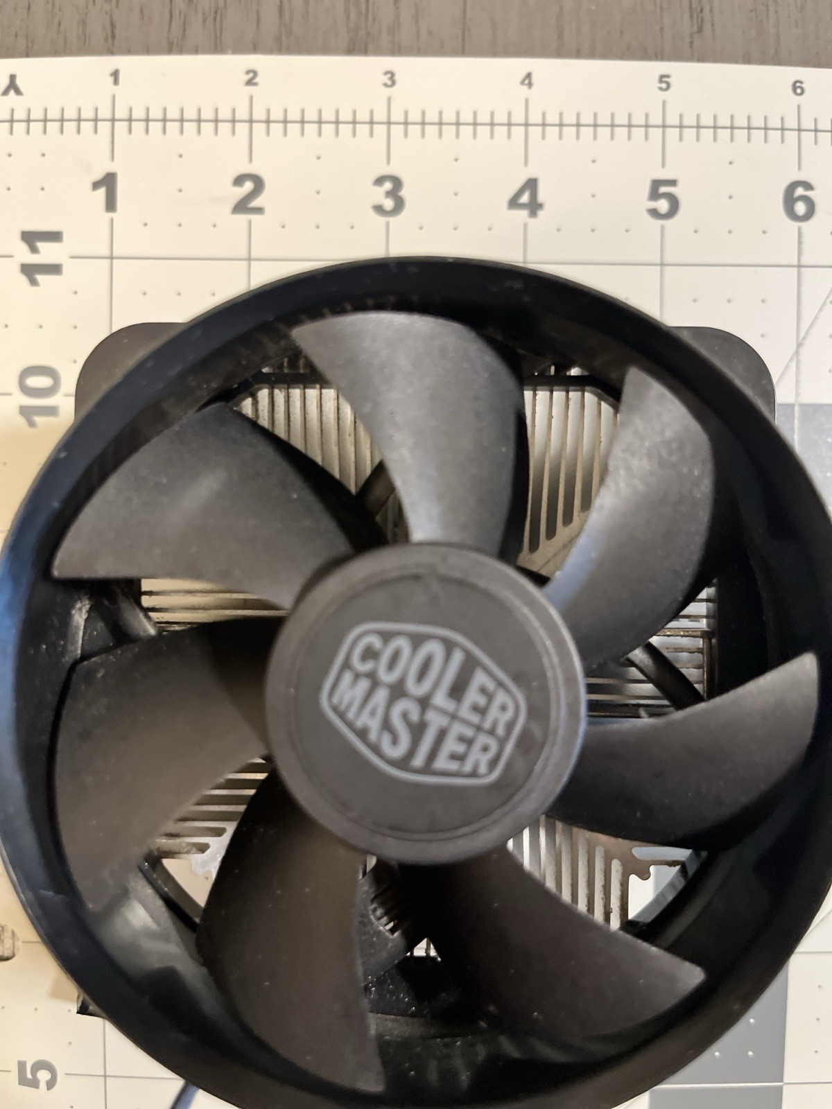Cooler Master CPU Fan with Heatsink 4-Pin Aluminum/Plastic Black Silver