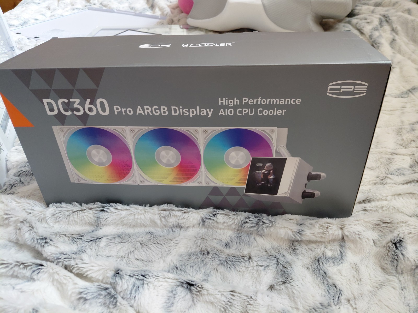 PCCOOLER DC360 pro ARGB Display AIO CPU Liquid Cooler, 360mm !READ!