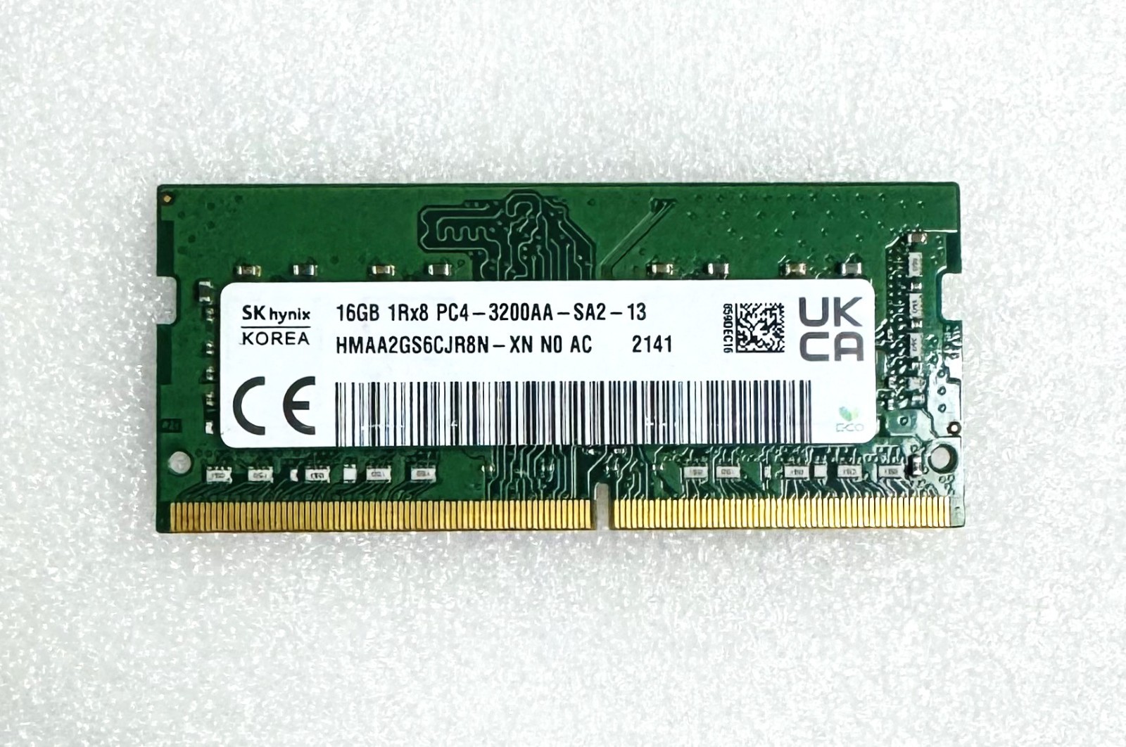 SK HYNIX 16GB 1Rx8 or 2Rx8 DDR4-3200 PC4-25600 260PIN SODIMM HMAA2GS6CJR8N-XN