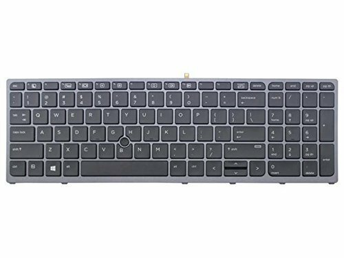 Genuine NEW HP Zbook 15 G3 17 G3 US Backlit & Pointer Keyboard Framed 848311-001