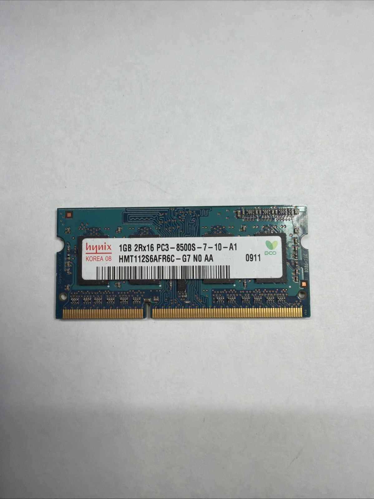 Hynix 1GB 2Rx16 PC3 – 8500S – 7 – 10 – A1 HMT112S6AFR6C – G7 NO AA