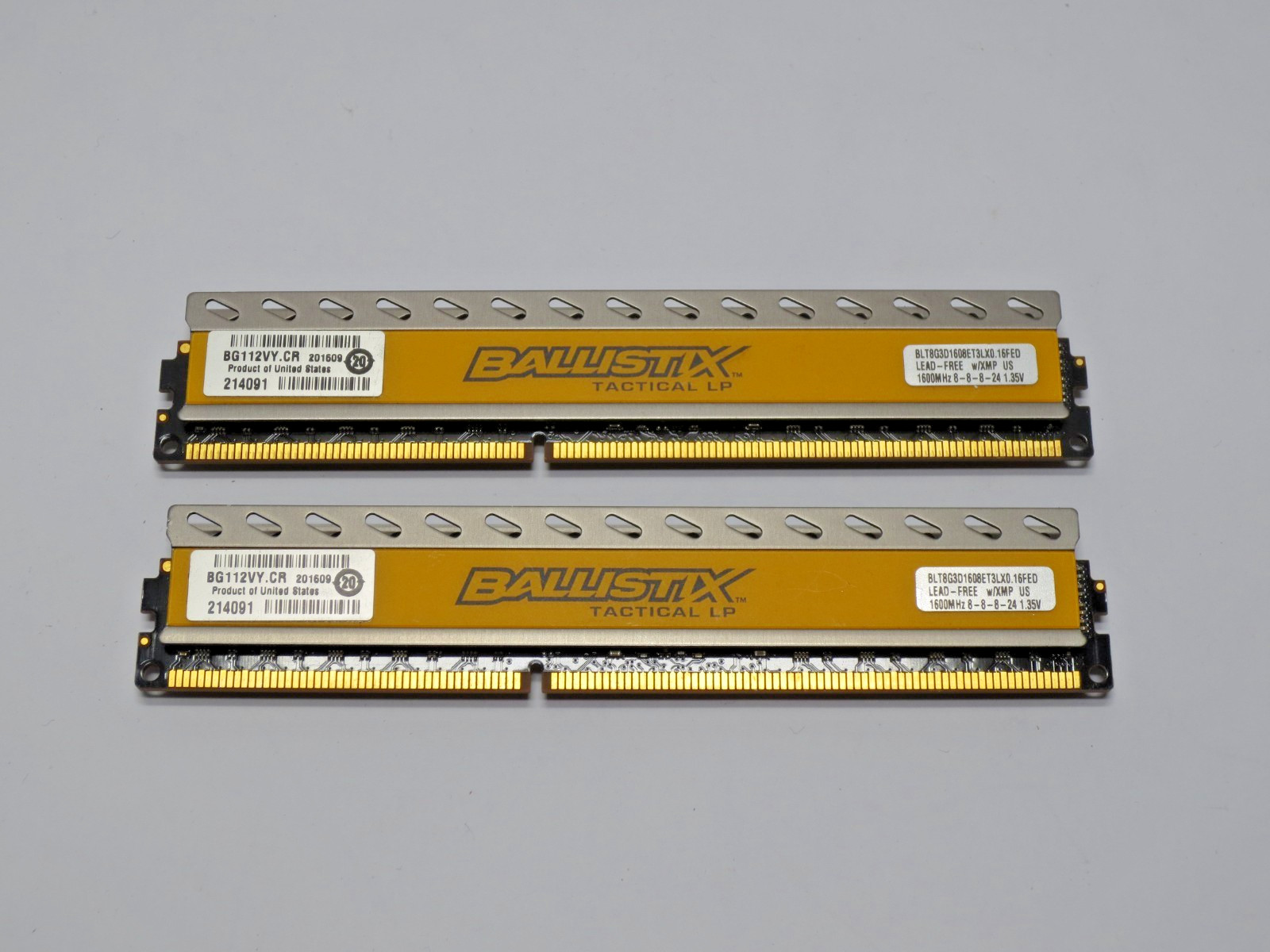 Crucial Ballistix 16GB (2x8GB) PC3L-12800 PC Memory BLT8G3D1608ET3LX0.16FED